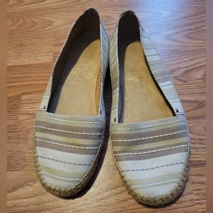 Aerosoles Slip on Canvas Striped Shoe, 9